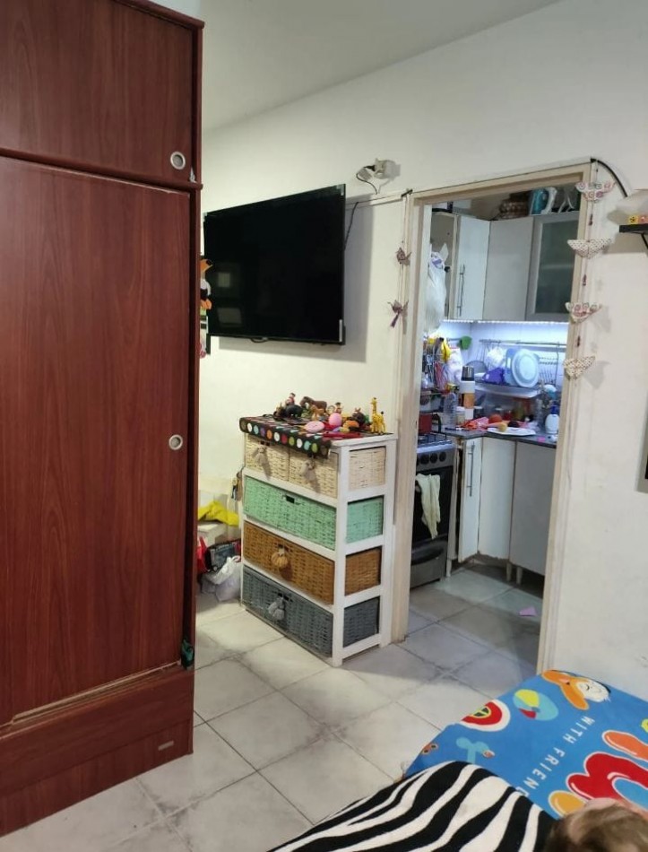 Se vende un hermoso departamento monoambiente con balcon, luminoso.