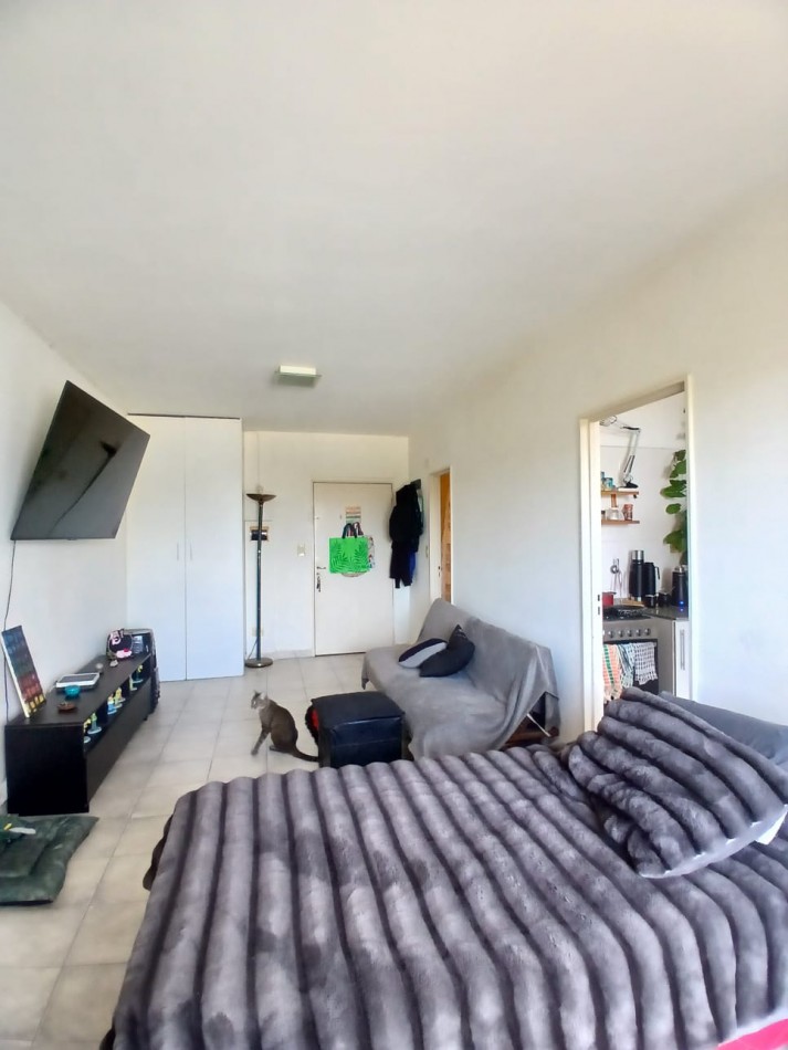 Se vende un espectacular departamento monoambiente con balcon al frente